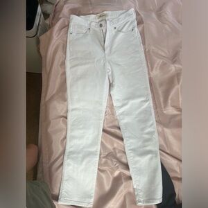 Size 26 Madewell Stovepipe Jeans in White